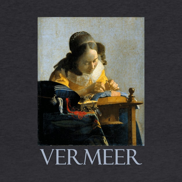 The Lacemaker (1670) by Johannes Vermeer by Naves